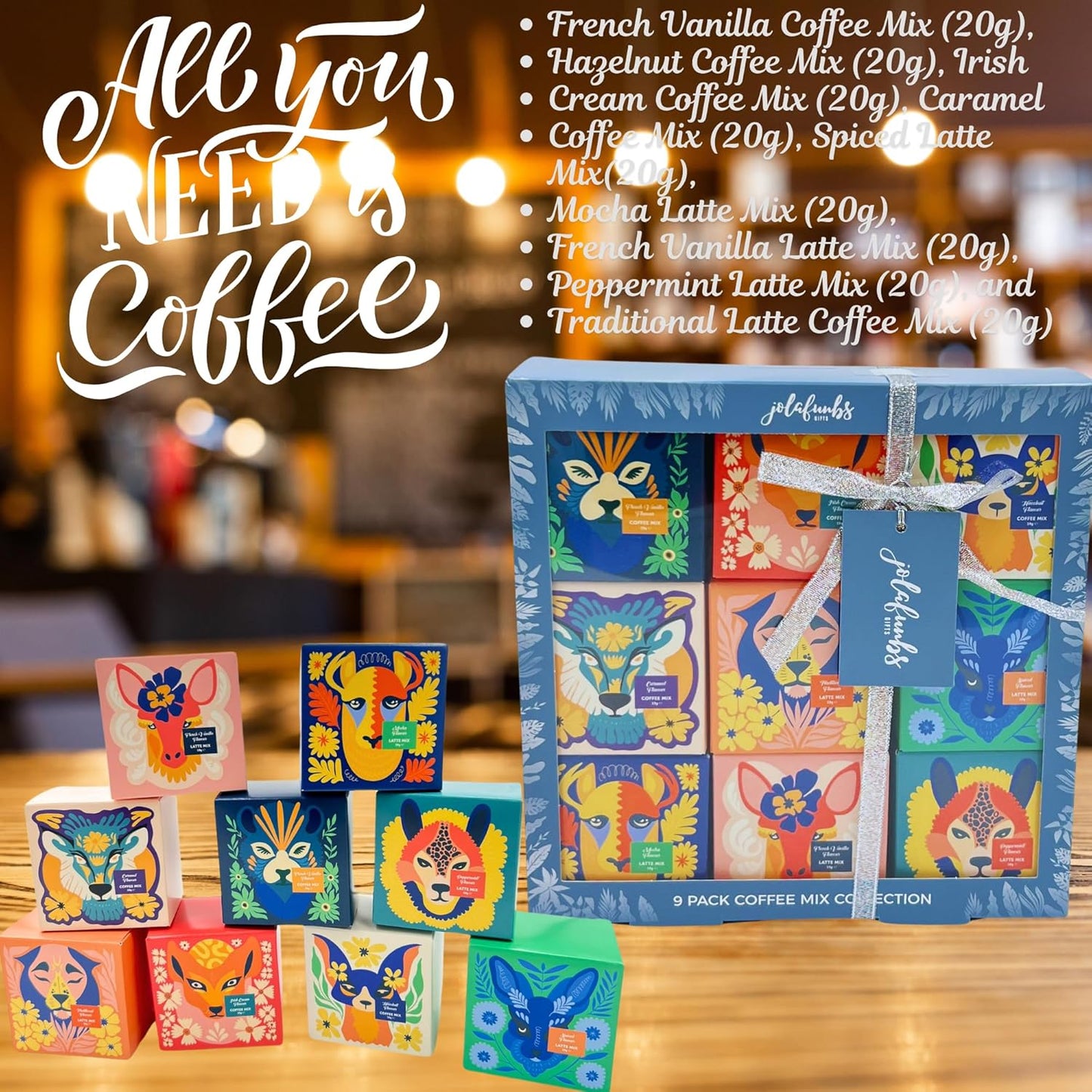 9 Coffee Gift Set flavors