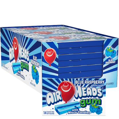 Airheads Blue Raspberry Chewing Gum 12X34G 