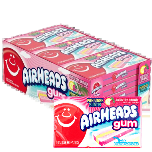 Airheads Raspberry Lemonade Chewing Gum 
