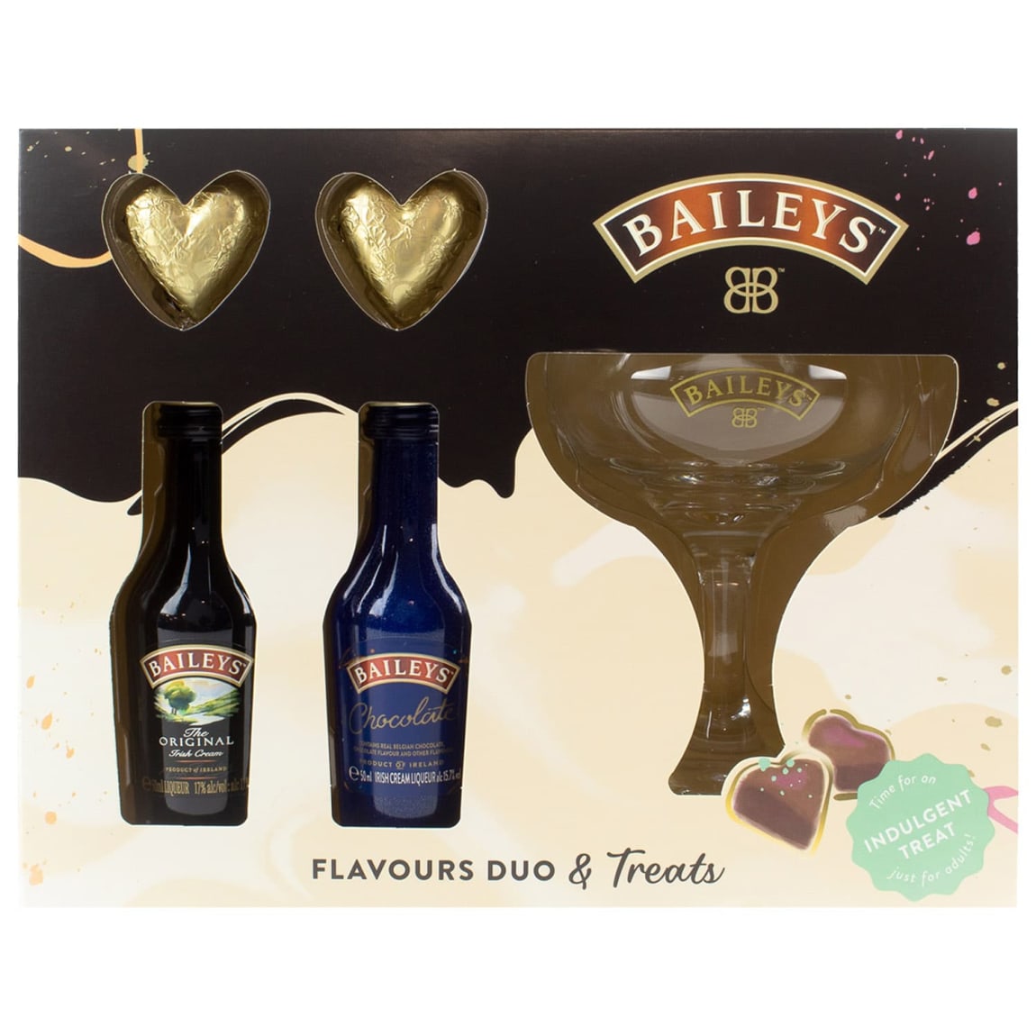 Baileys Festive Duo Gift Set with Truffles & Branded Glass