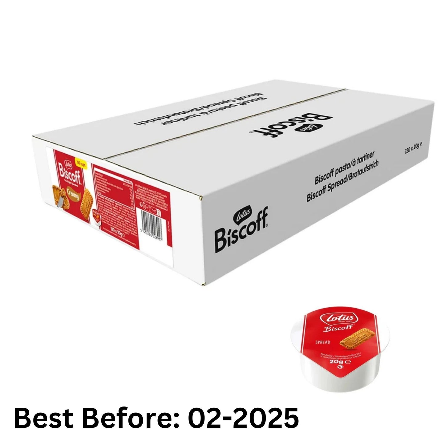 Lotus Biscoff Spread Cups 120x20g Individual Portion Packs
