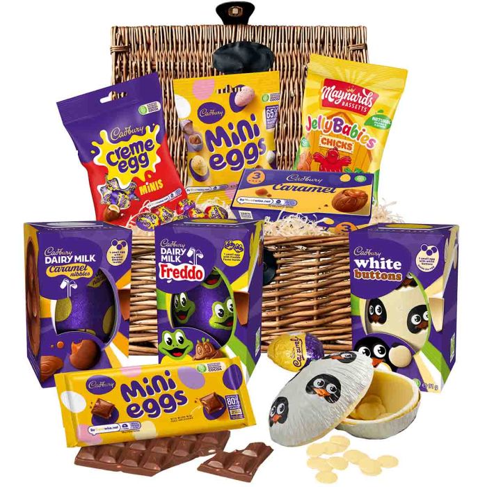 14-inch presentation wicker hamper for Easter gifting