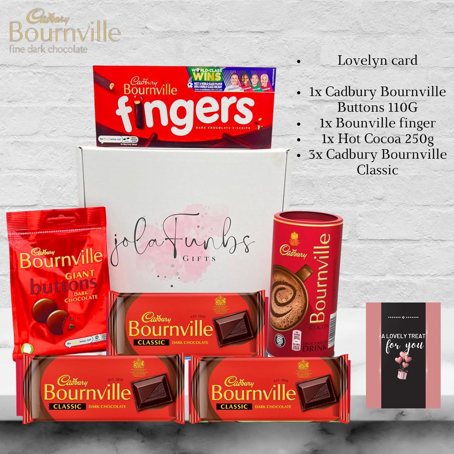 Cadbury Bournville Dark Chocolate Hamper Gluten Gift Box 