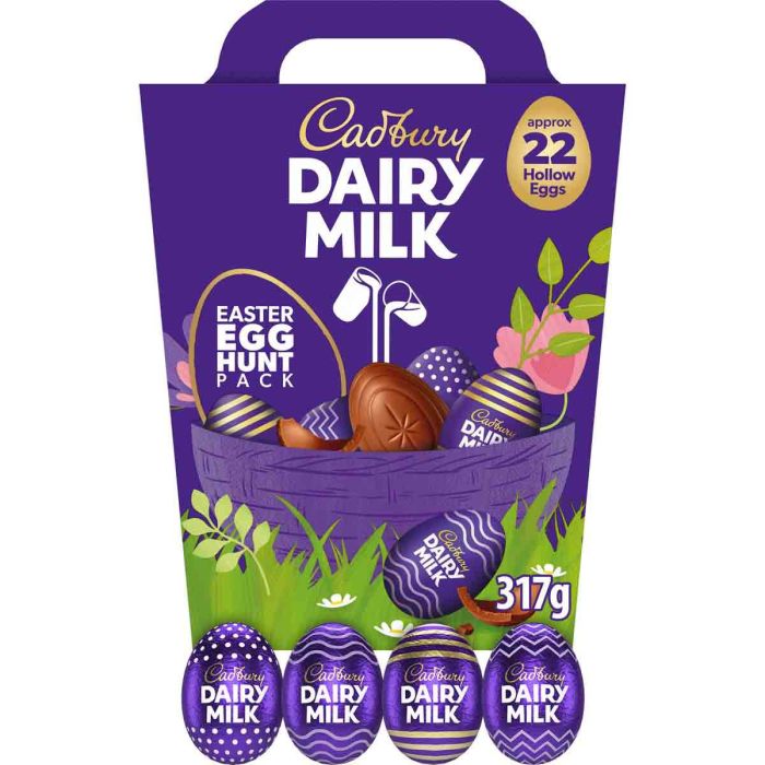 Cadbury Dairy Milk Easter chocolate eggs perfect for egg hunts