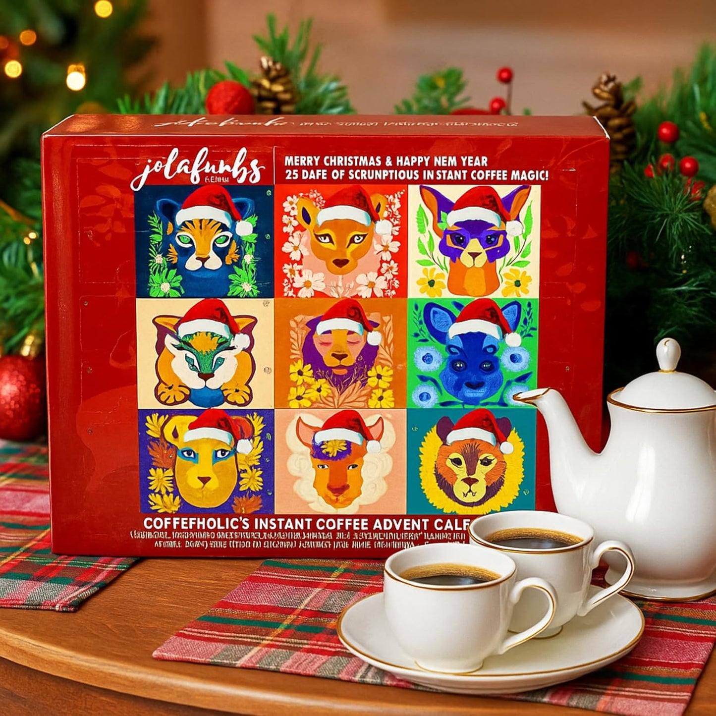 Advent calendar with aromatic coffee flavours for Christmas gifting