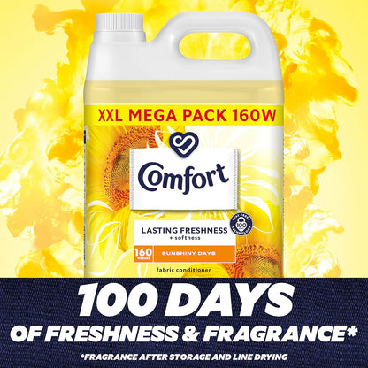 Comfort Sunshiny Days Fabric Conditioner 160 wash 4800ml, Pack Of 1
