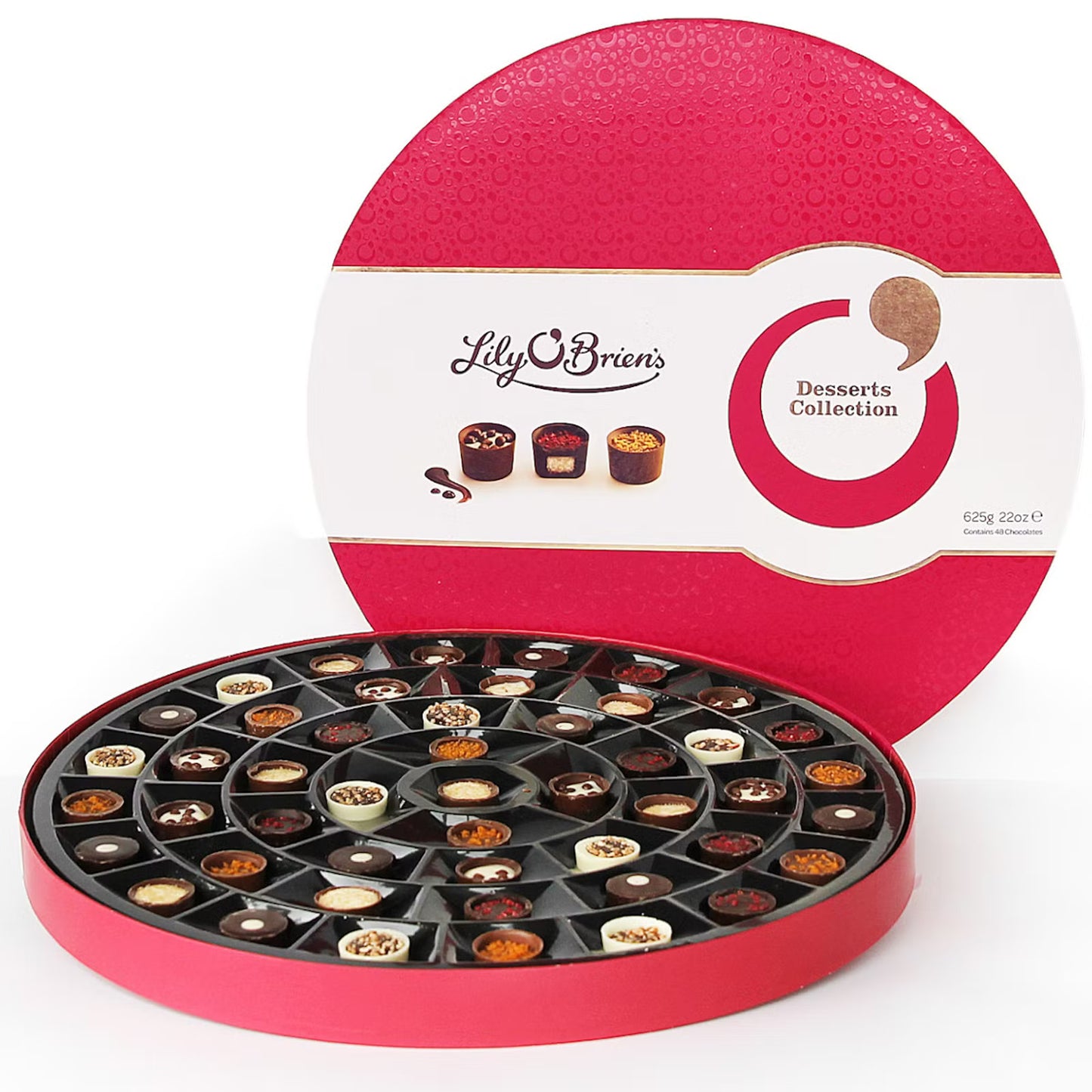 Desserts Hat Box 625g – 48 Decadent Assorted Chocolates