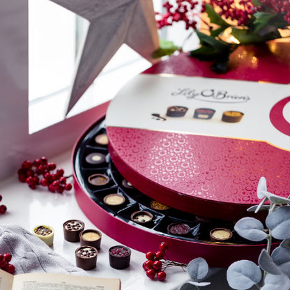 Desserts Hat Box 625g – 48 Decadent Assorted Chocolates