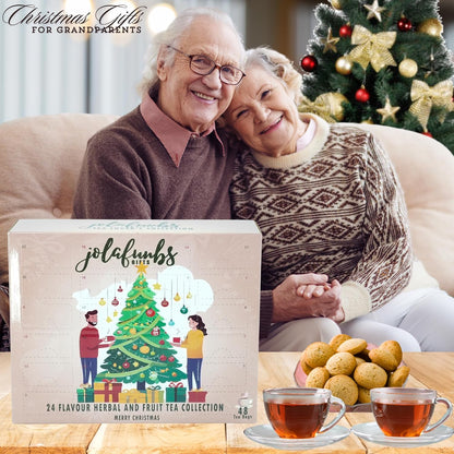 Festive tea gift set with 24 unique flavours for tea lovers