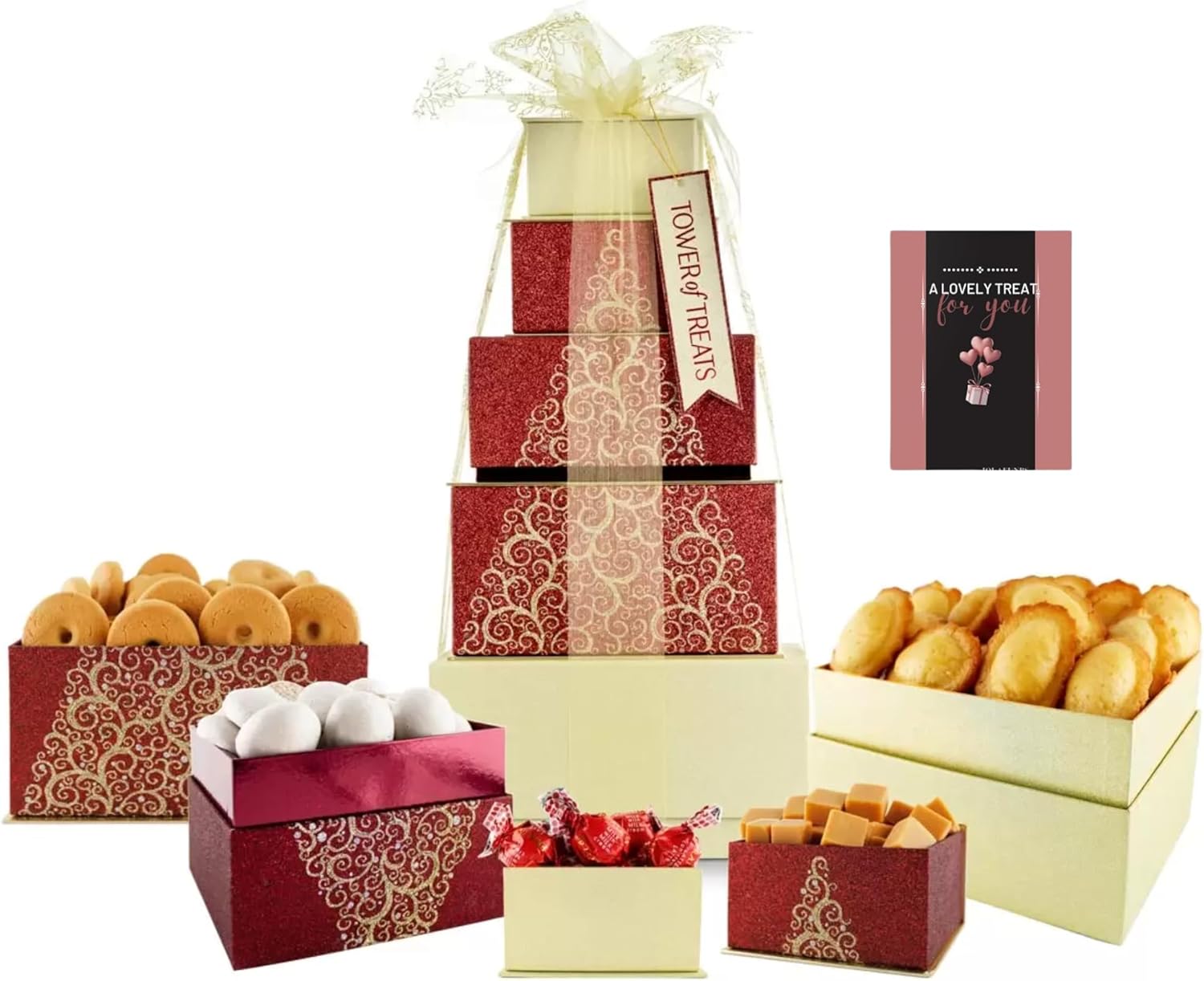 Festive Tower Gift Sets Selection Box of Treats