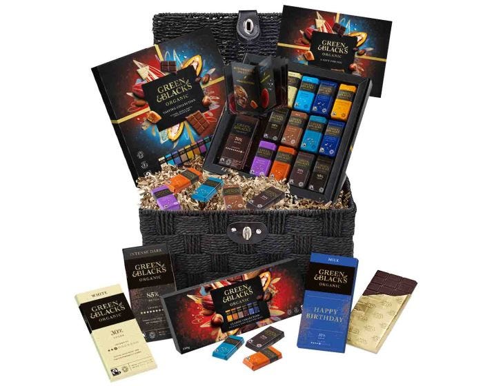 G&B Organic Birthday Chocolate Basket