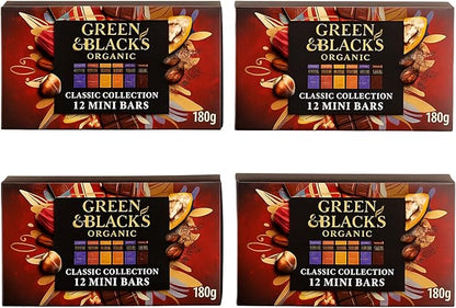 Green & Black’s Organic Classic Chocolate Bars Bulk Buy 4 x 180g