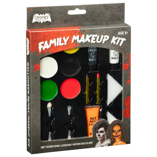 Halloween Family Makeup Kit with face paints and brushes