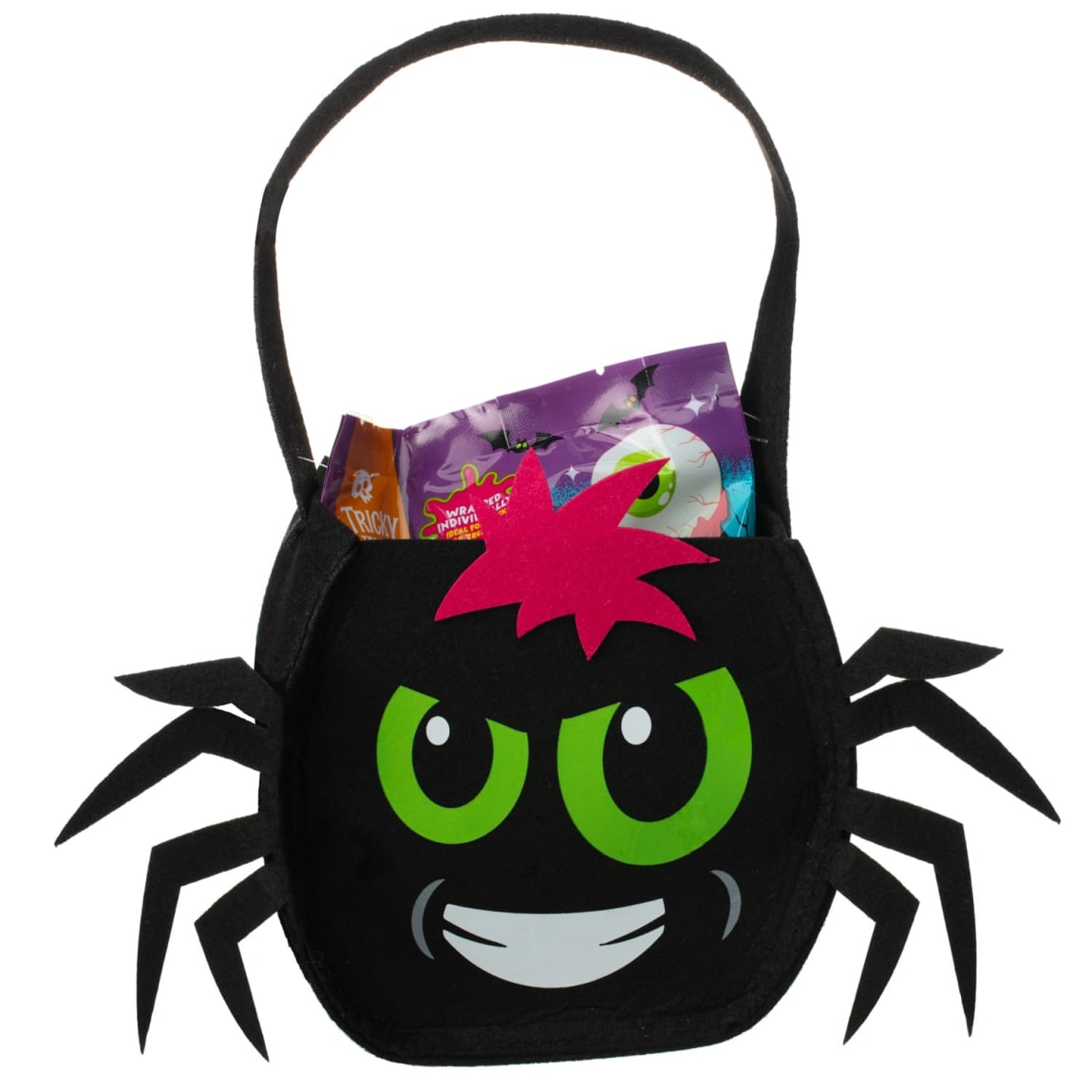 Halloween Gummy Felt Bag 180g with Spider design