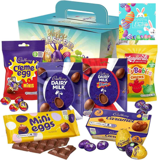 Happy Easter Egg Hunt Box Dairy Milk Chocolate Hamper 