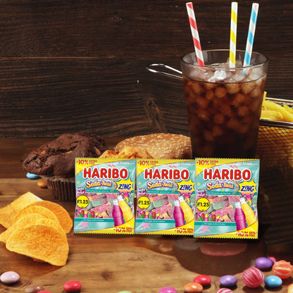 Multipack Haribo Soda Twist candy bags perfect for families