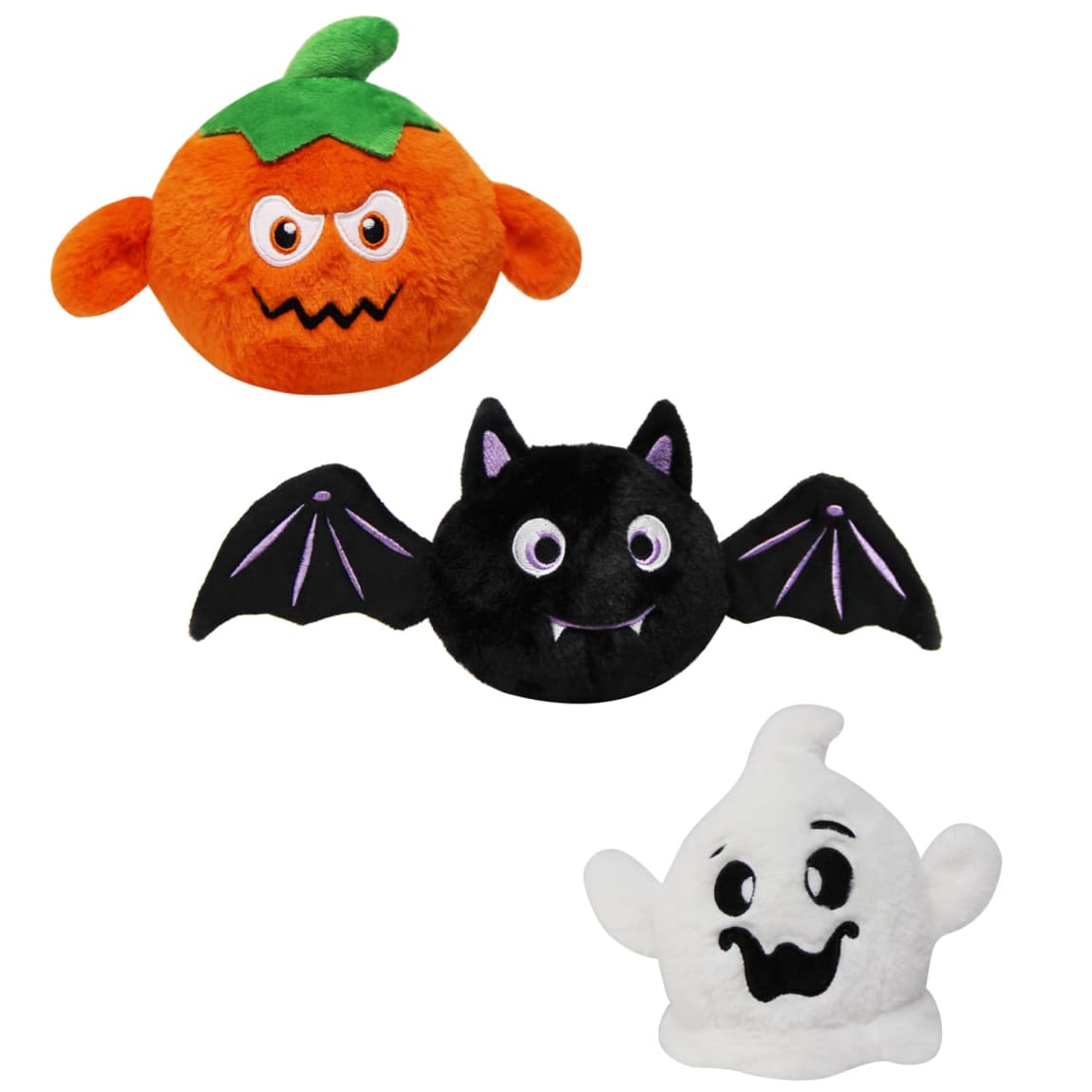 Festive Halloween plush ball toy for dogs to play