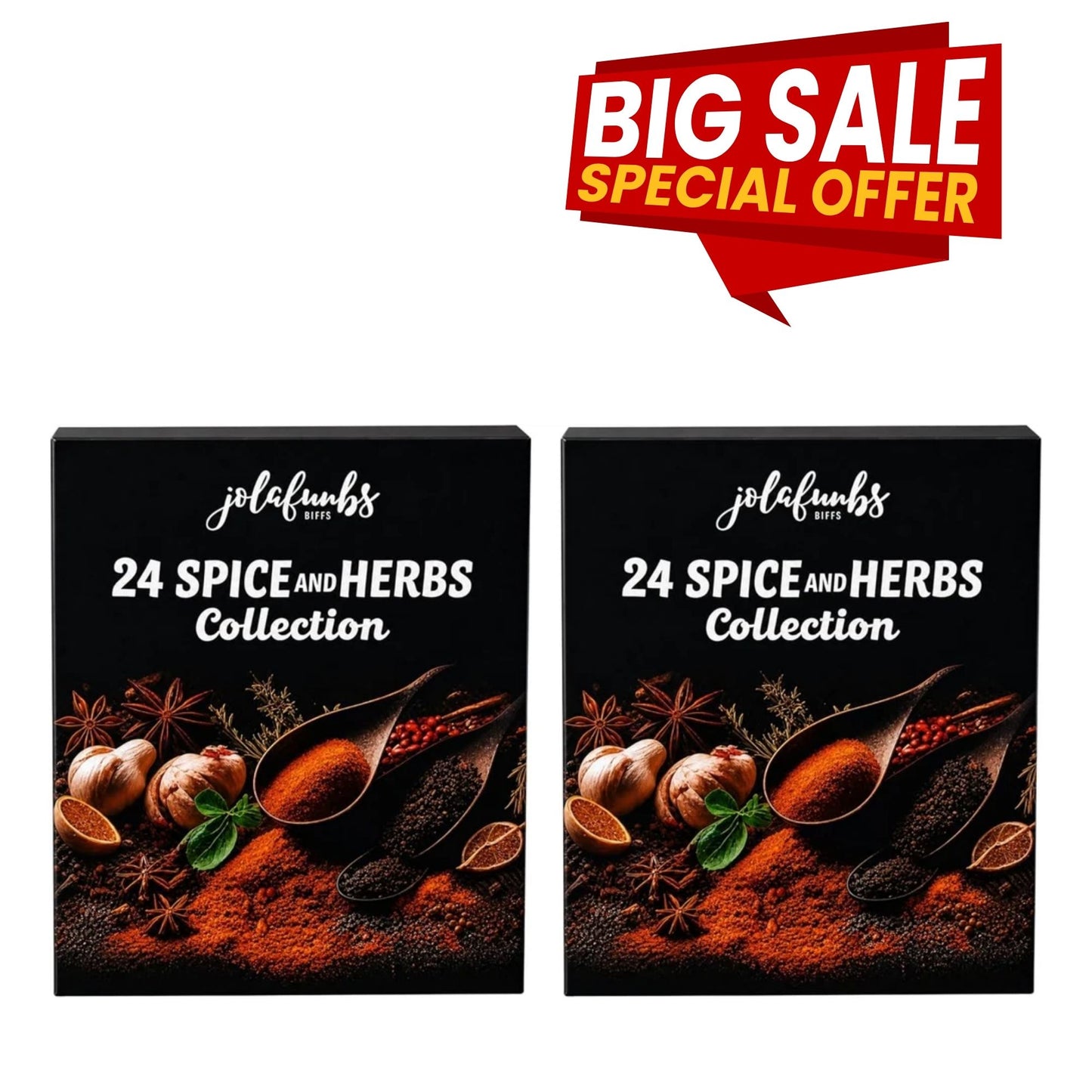 Jolafunbs 2 Pack Spice Seasoning Set for BBQ & Cooking
