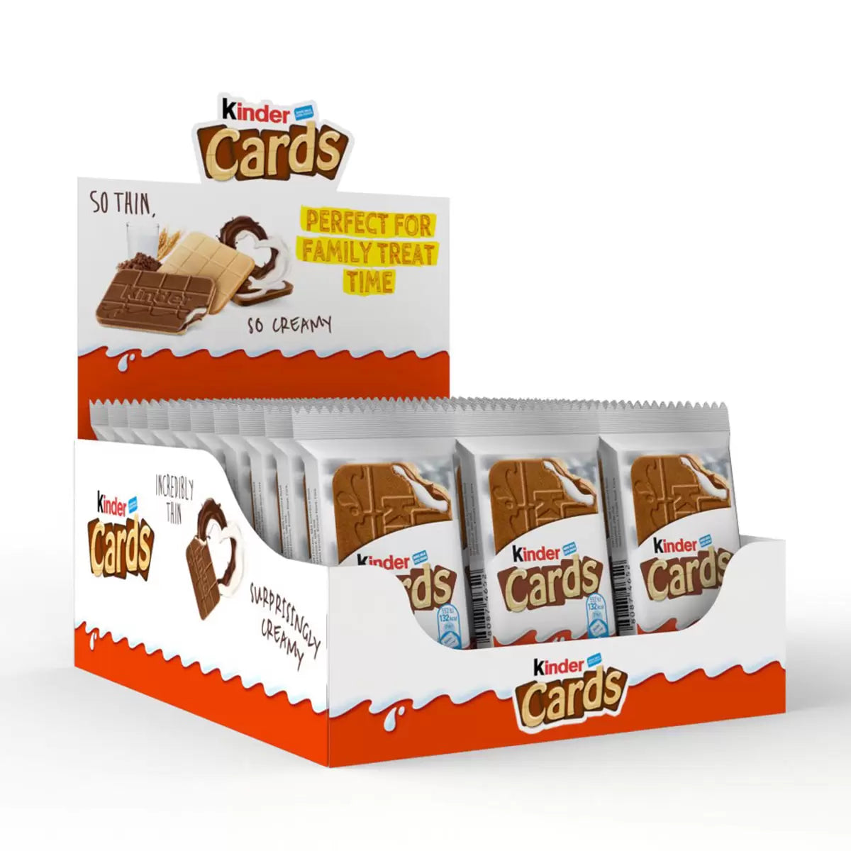 Kinder Cards Bulk Crispy Milk Chocolate Wafer 25.6g Snack