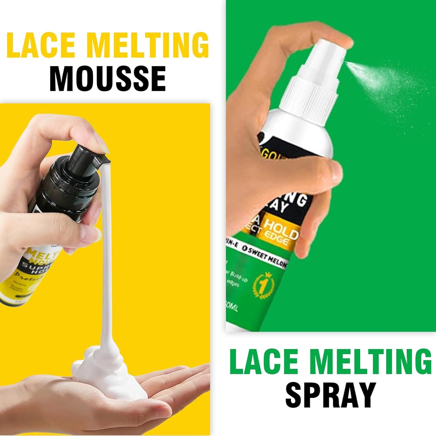 Lace Melting Mousse Kit for Lace Front Wigs | Wig Adhesive Spray & Styling Set
