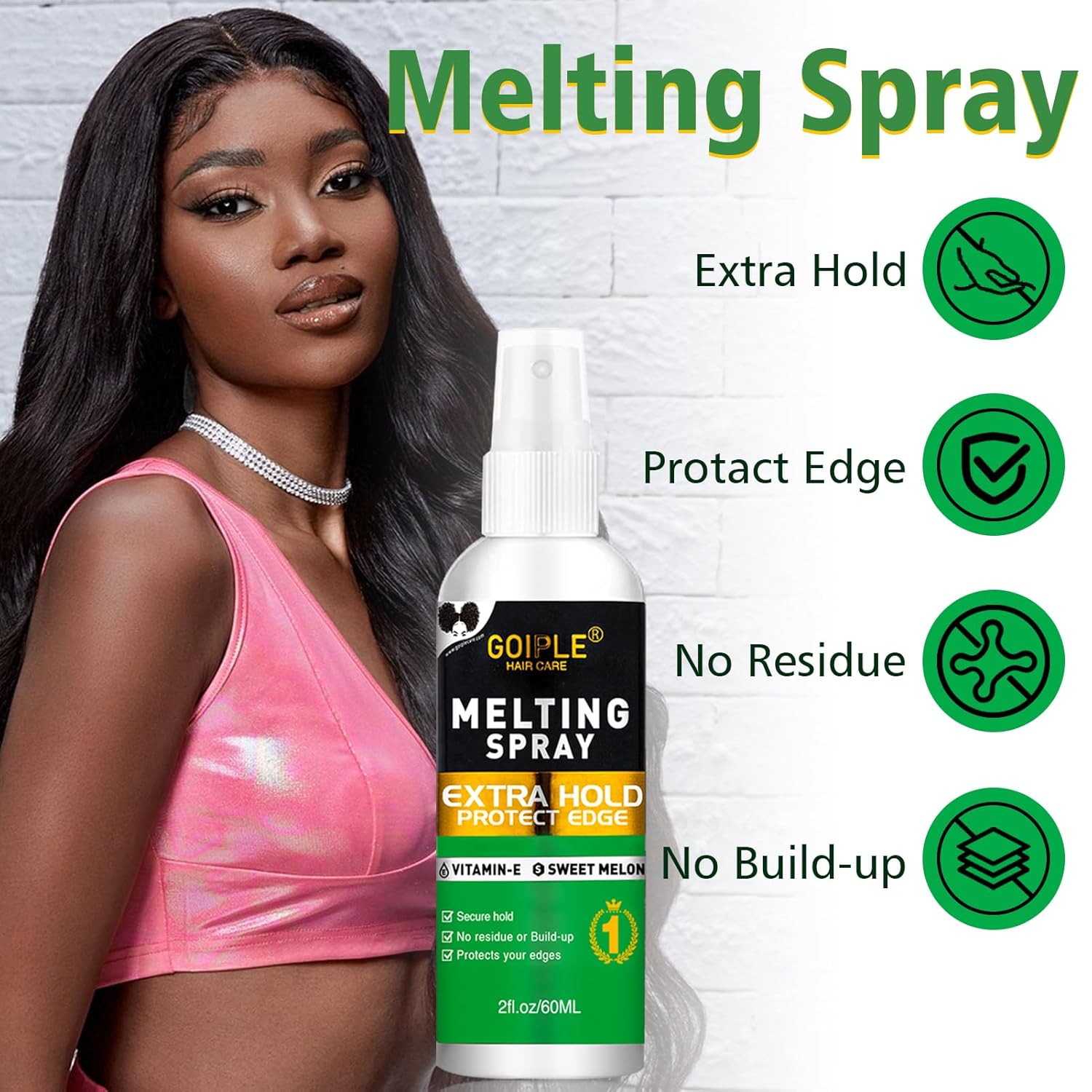 Lace Melting Mousse Kit for Lace Front Wigs | Wig Adhesive Spray & Styling Set