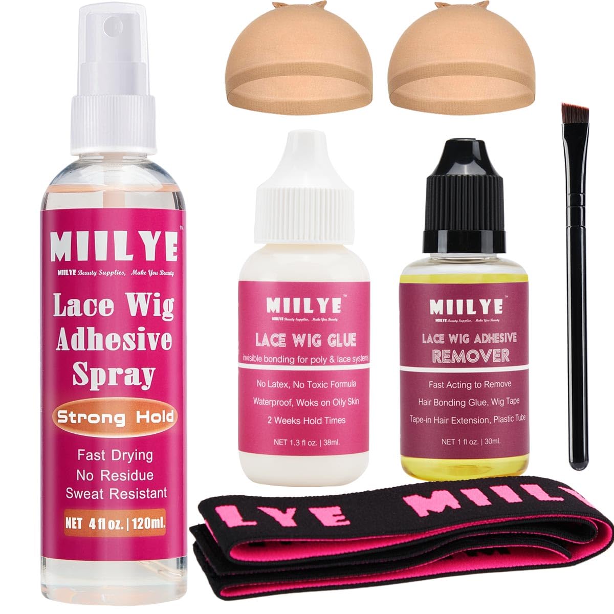 Lace Wig Adhesive Kit | Wig Glue, Melting Spray & Lace Glue Remover Set