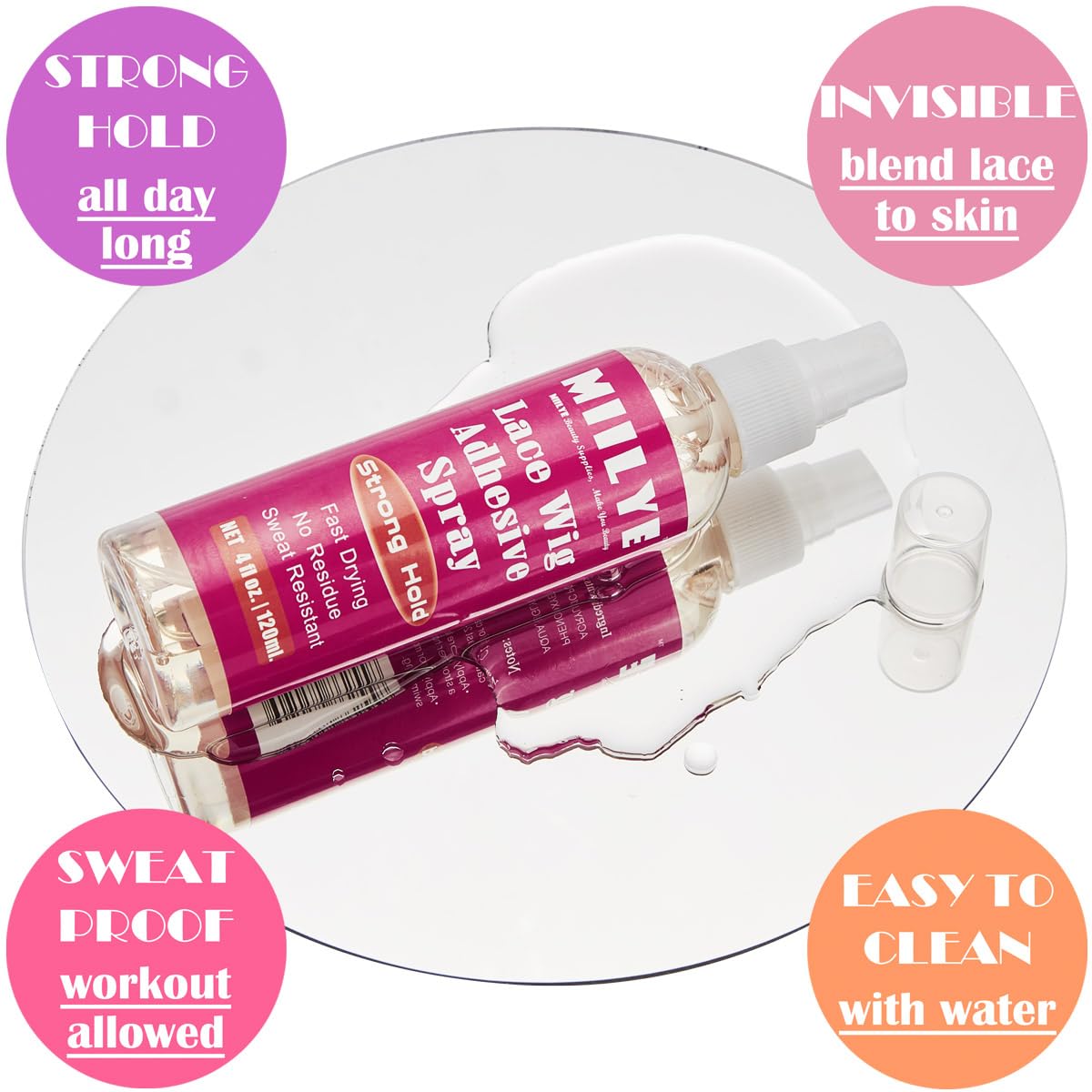 Lace Wig Adhesive Kit | Wig Glue, Melting Spray & Lace Glue Remover Set