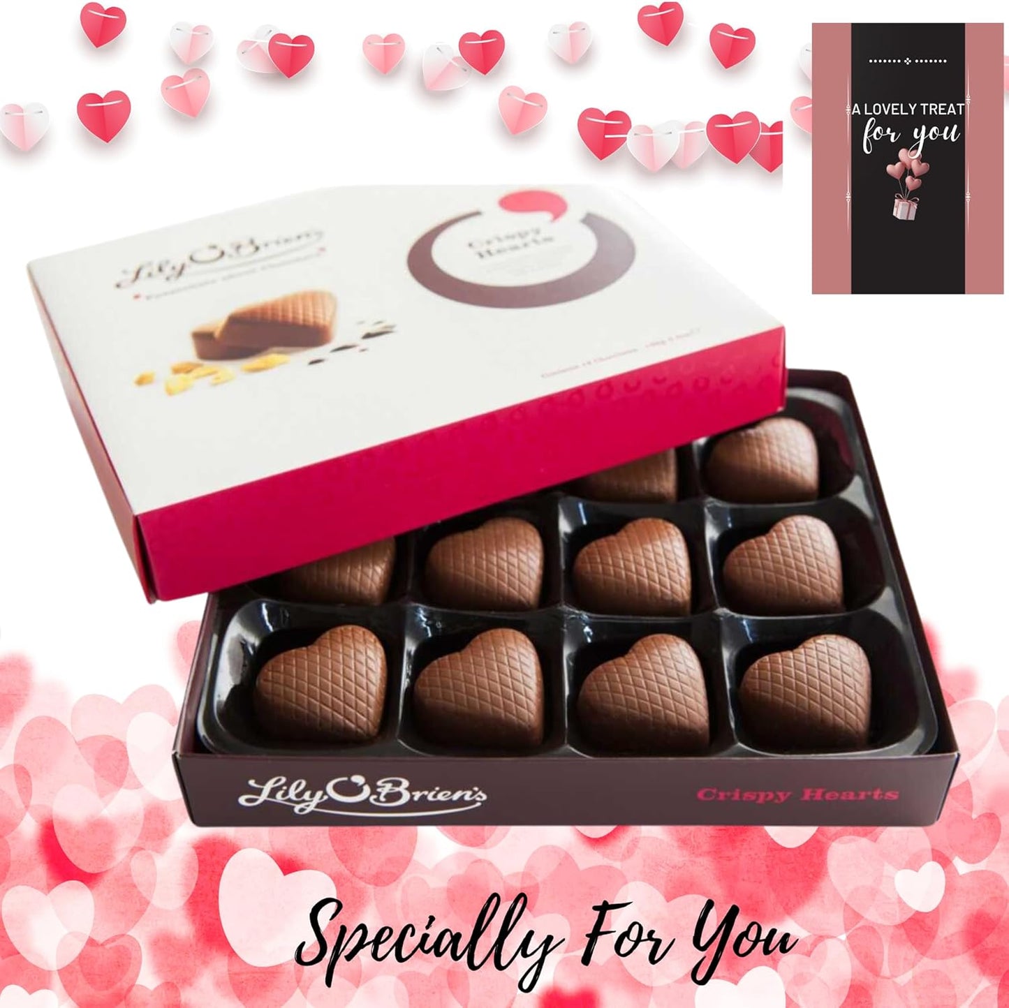 Lily O Brien Chocolates Honeycomb Crispy, 12 Milk Chocolate 168g 5