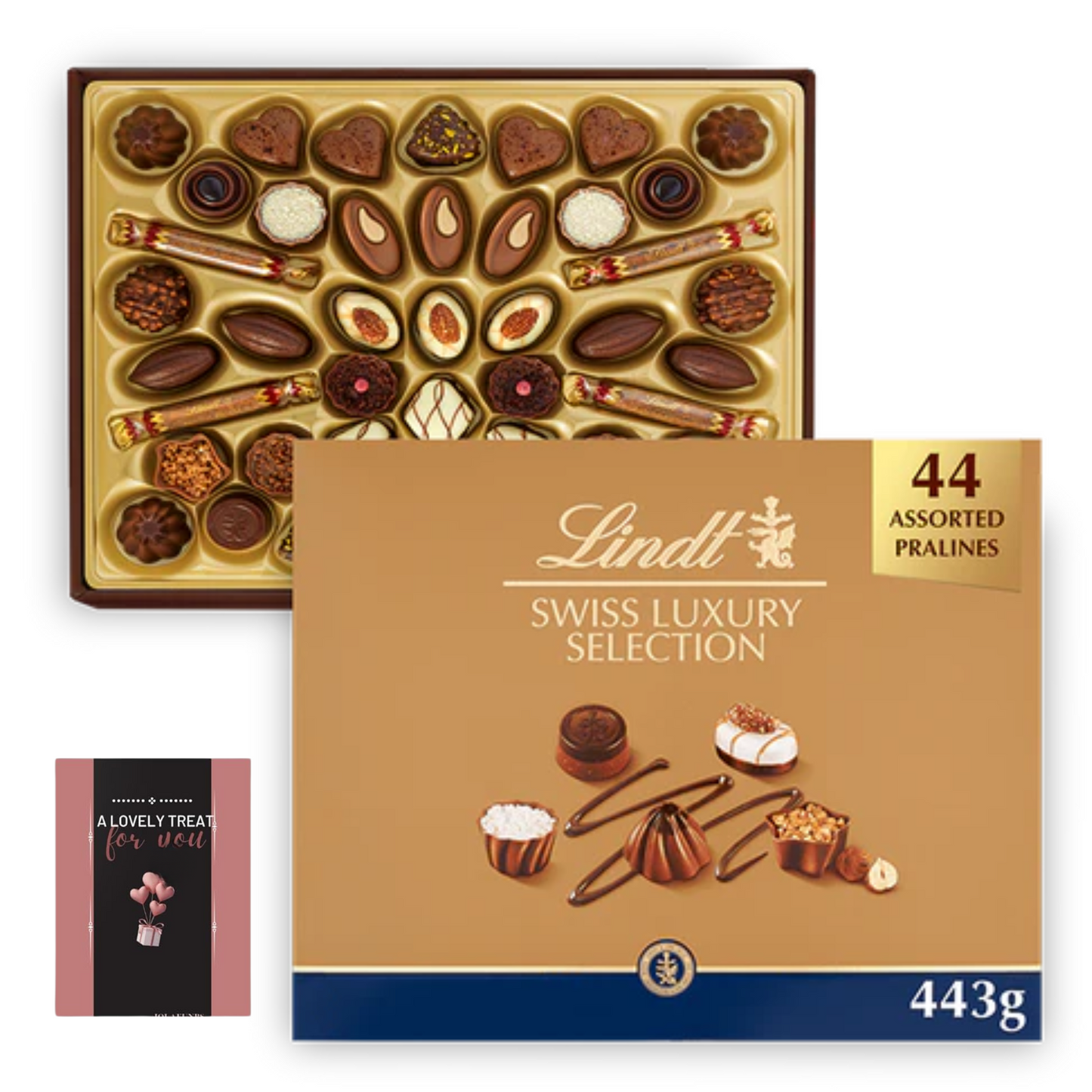 Lindt SWISS LUXURY SELECTION Chocolate Box, 443g – The Epitome of Swiss Chocolate Excellence