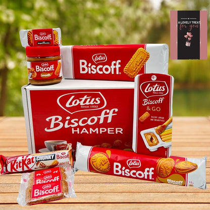 Lotus Biscoff Biscuits Gift Set Hamper Box & Card 1