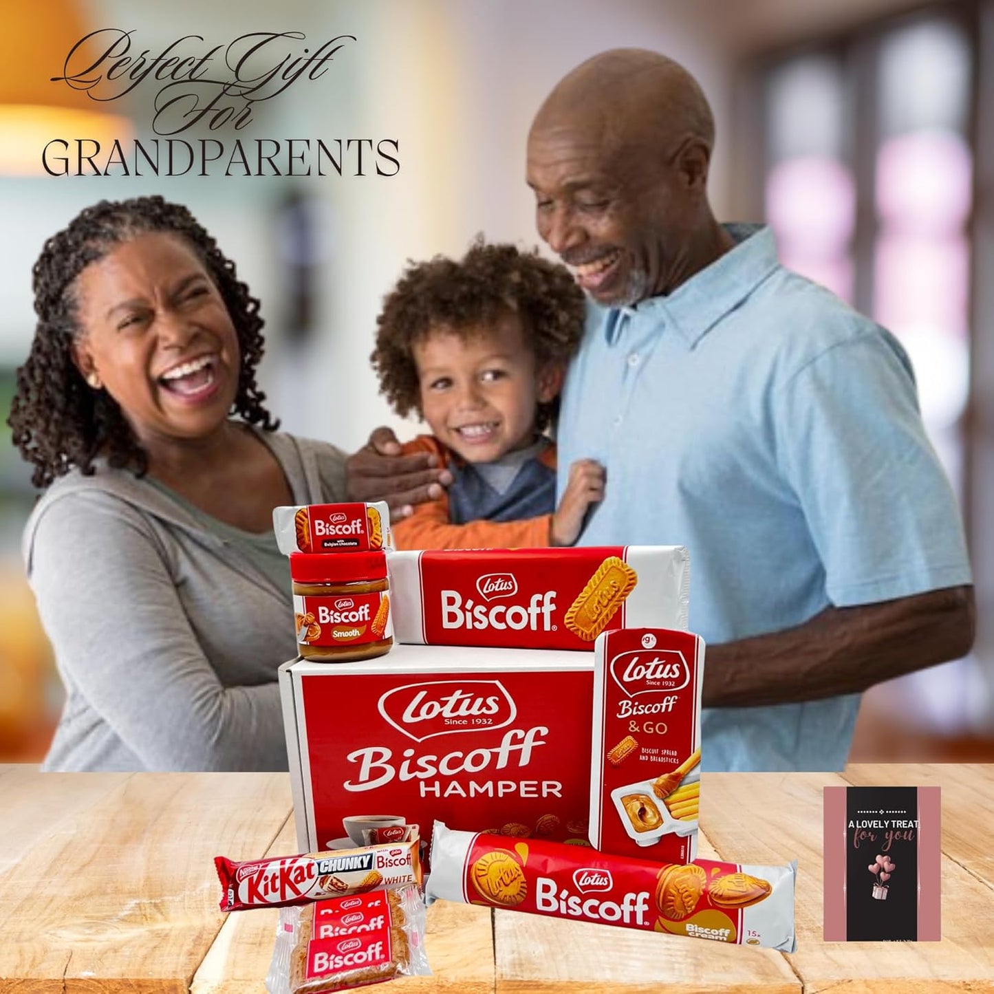 Lotus Biscoff Biscuits Gift Set Hamper Box & Card 3