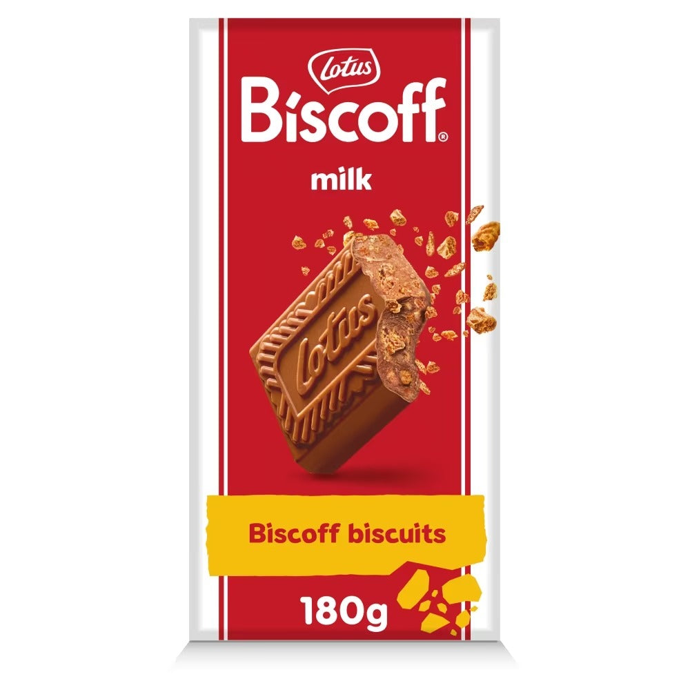Lotus Biscoff Milk Chocolate with Biscoff Crumbs Bar 180g