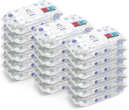 Mama Bear Sensitive Unscented Baby Wipes, 1008 Count (18 Packs of 56)