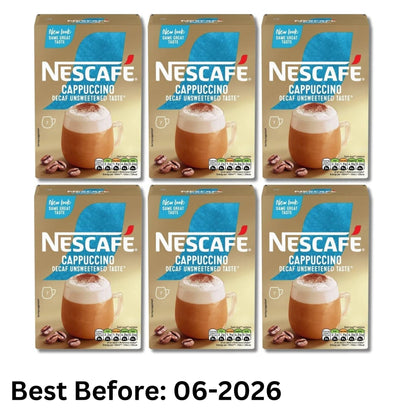 NESCAFÉ Decaf Unsweetened Cappuccino Sachets – 42 Pack