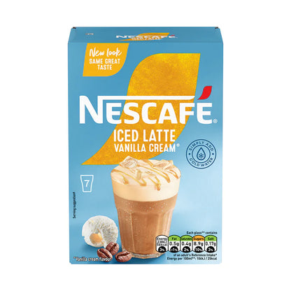Smooth and creamy vanilla iced latte with rich coffee flavour by Nescafe