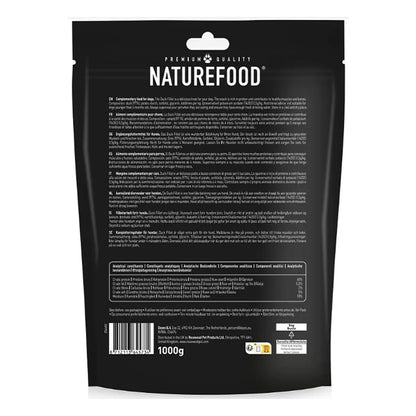 Nature Food Duck Fillet Dog Treats, 1kg back
