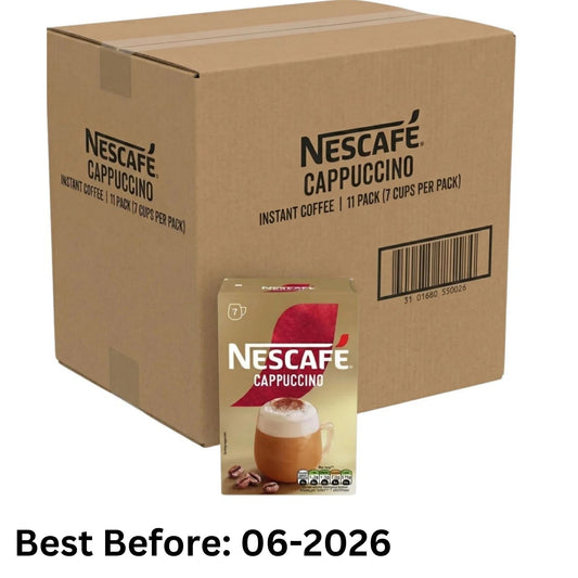 Nescafe Cappuccino Instant Coffee 11 x 7 Cups Sachets Pack