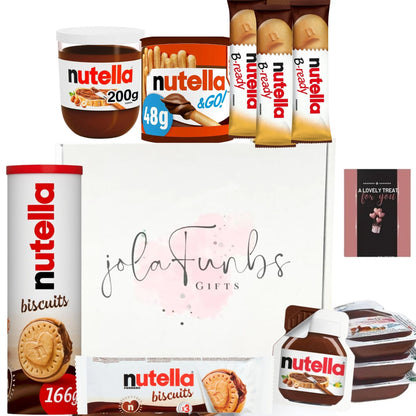Nutella Ultimate Selection Box Gift Hamper – Chocolate Spread, B-Ready, Nutella & Go & More – Perfect Gift for Birthdays, Mother's Day, Father's Day, Get Well Soon – Ideal Pair with Afternoon Tea & Coffee Snacks