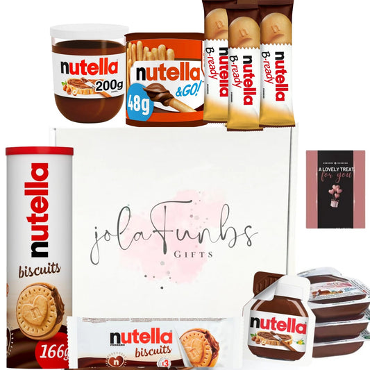 Nutella Ultimate Selection Box Gift Hamper – Chocolate Spread, B-Ready, Nutella & Go & More – Perfect Gift for Birthdays, Mother's Day, Father's Day, Get Well Soon – Ideal Pair with Afternoon Tea & Coffee Snacks