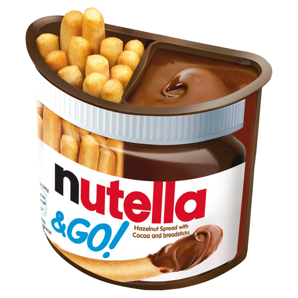 Nutella & Go breadstick perfect for lunchboxes, office breaks, travel, or parties