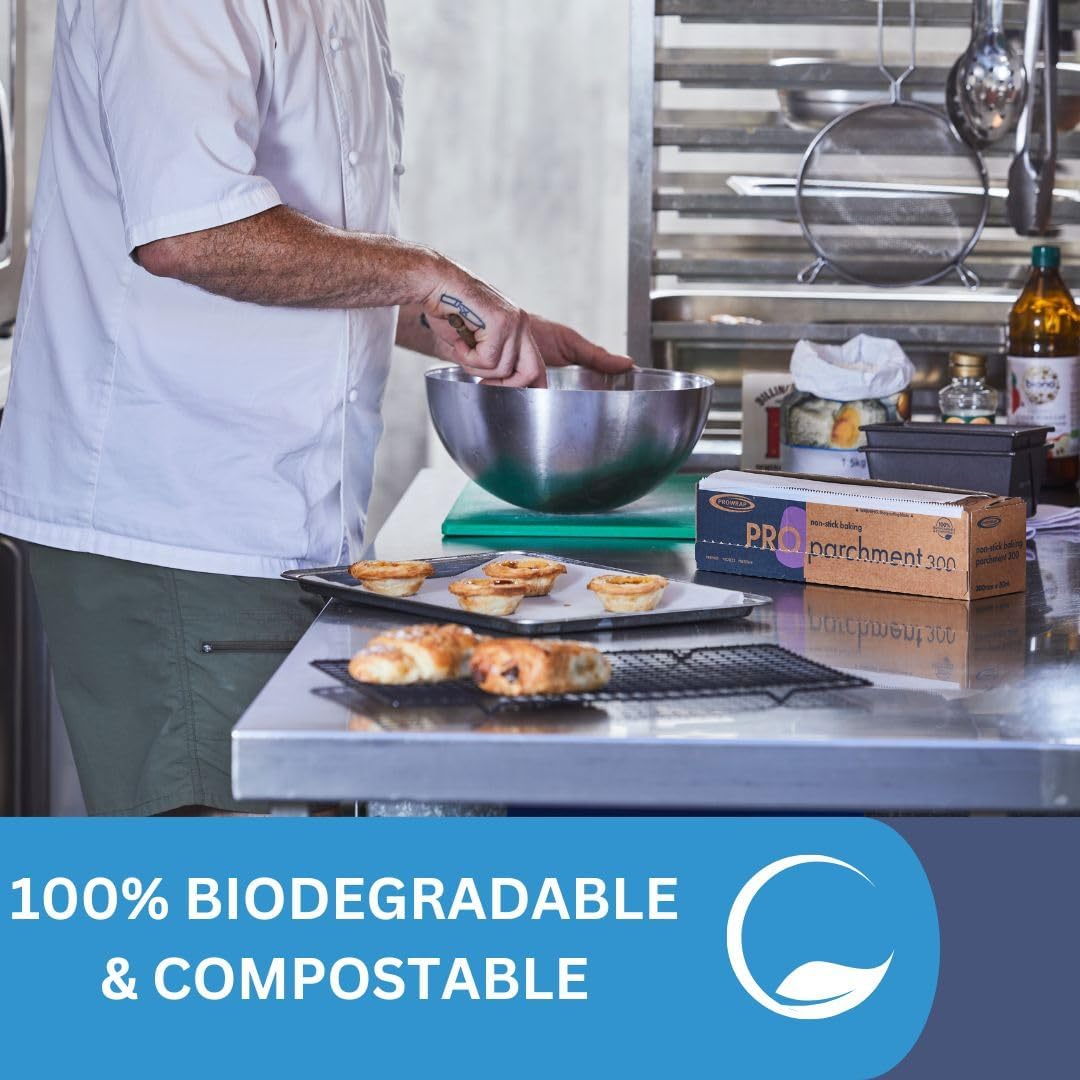 PROWRAP Baking Parchment Paper – Superior non-stick baking paper and greaseproof paper ideal for home and professional kitchens.
