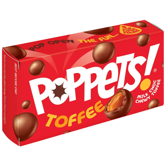 Poppets Toffee 39g chewy toffee chocolate sweets