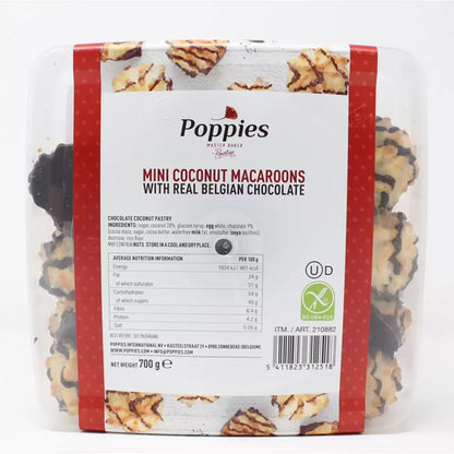 Poppies Mini Coconut Macaroons with Real Belgian Chocolate, 700g2
