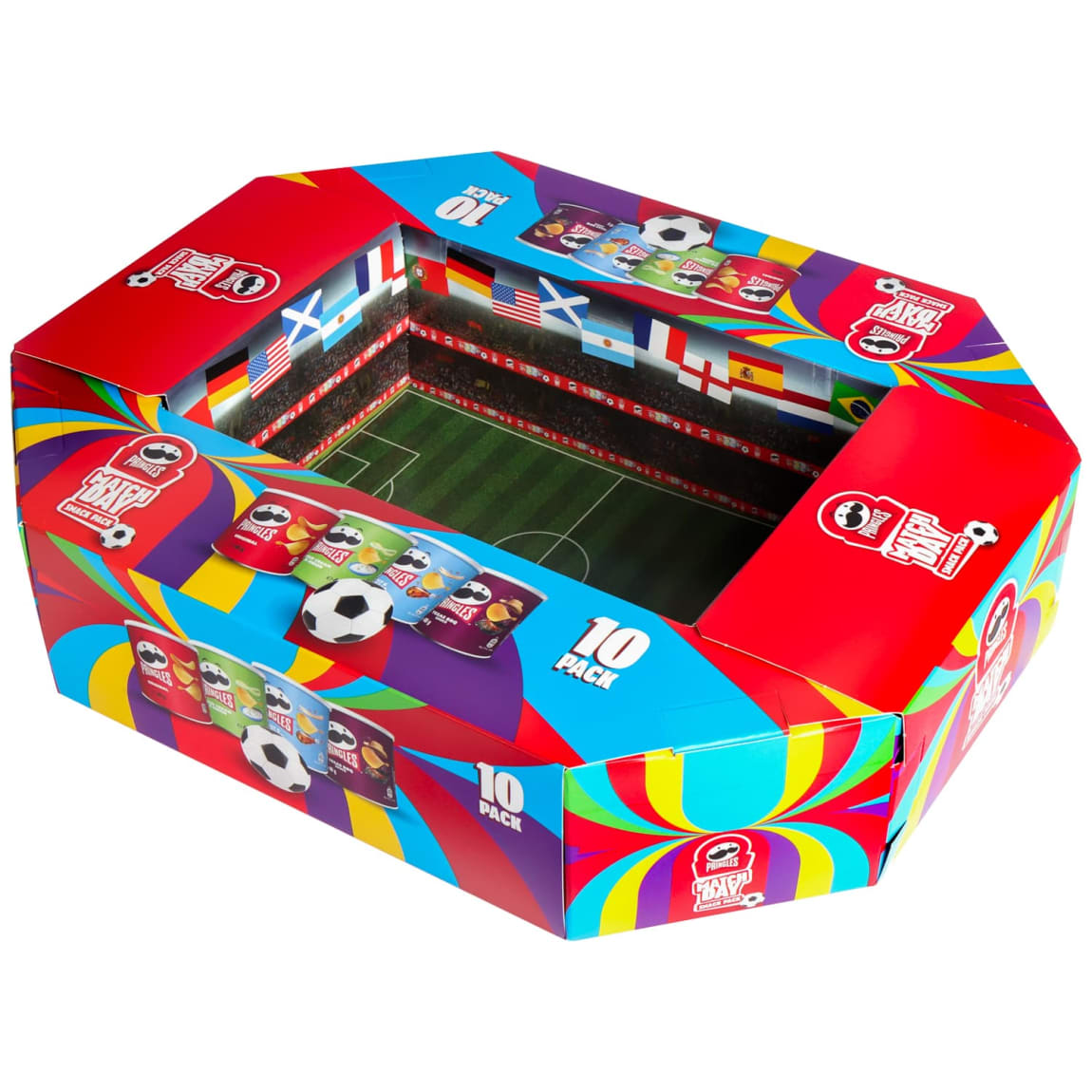 Pringles Match Day Stadium Snack Pack 10pk assorted crisps