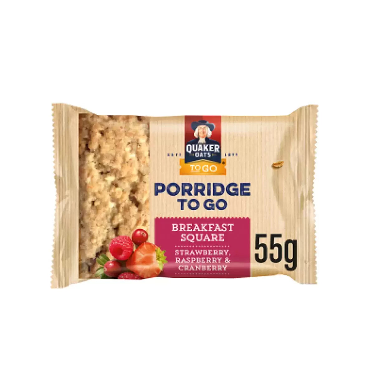Quaker Oats Porridge To Go Breakfast Squares Variety Pack, front