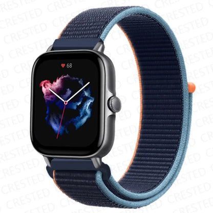 Nylon Sport Watch Band for Amazfit 20mm 22mm Strap