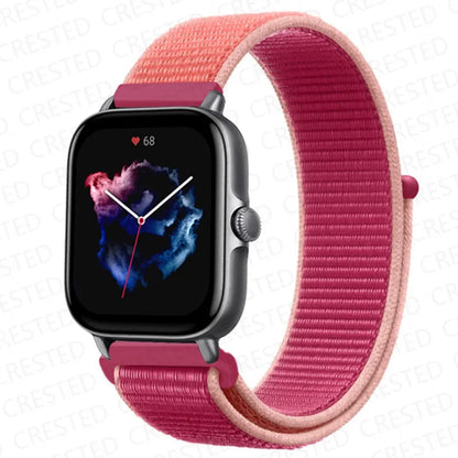 Nylon Sport Watch Band for Amazfit 20mm 22mm Strap