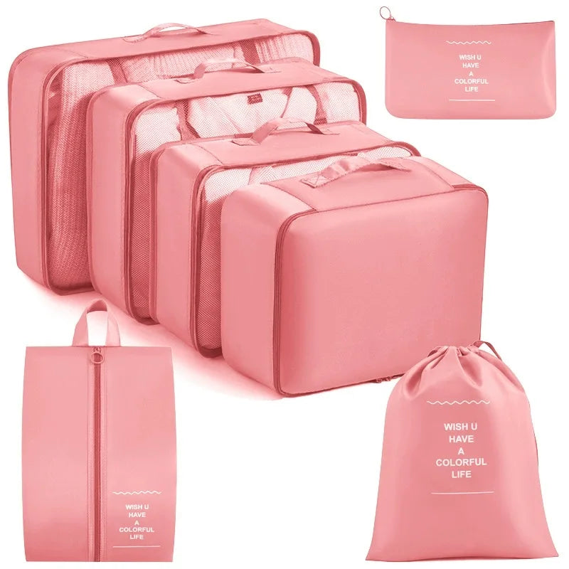 Travel packing cubes set for clothes, shoes and toiletries – shoe organiser 29