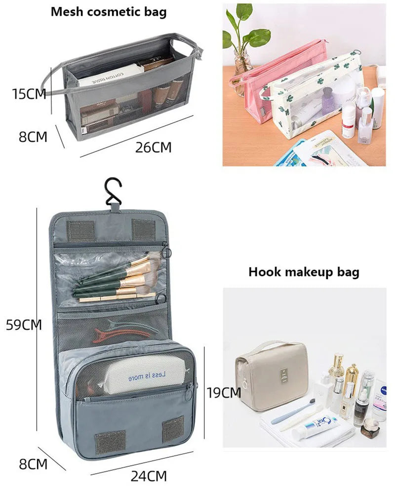 Travel packing cubes set for clothes, shoes and toiletries – suitcase organiser 12