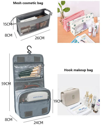 Travel packing cubes set for clothes, shoes and toiletries – suitcase organiser 12